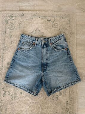 Zara 100% Cotton Denim Shorts